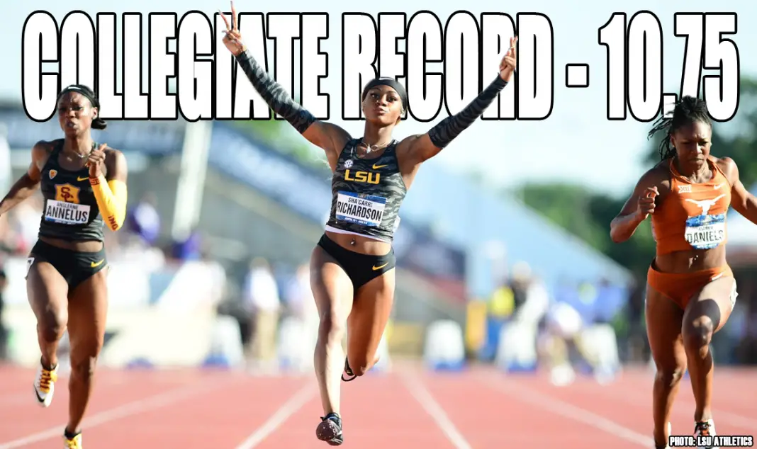LSU freshman, Sha’Carri Richardson has done what no sprinter has been able ...